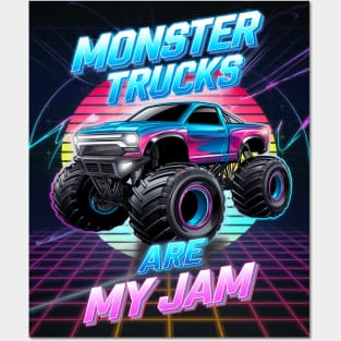 Monster Trucks Are My Jam Monster Truck Posters and Art